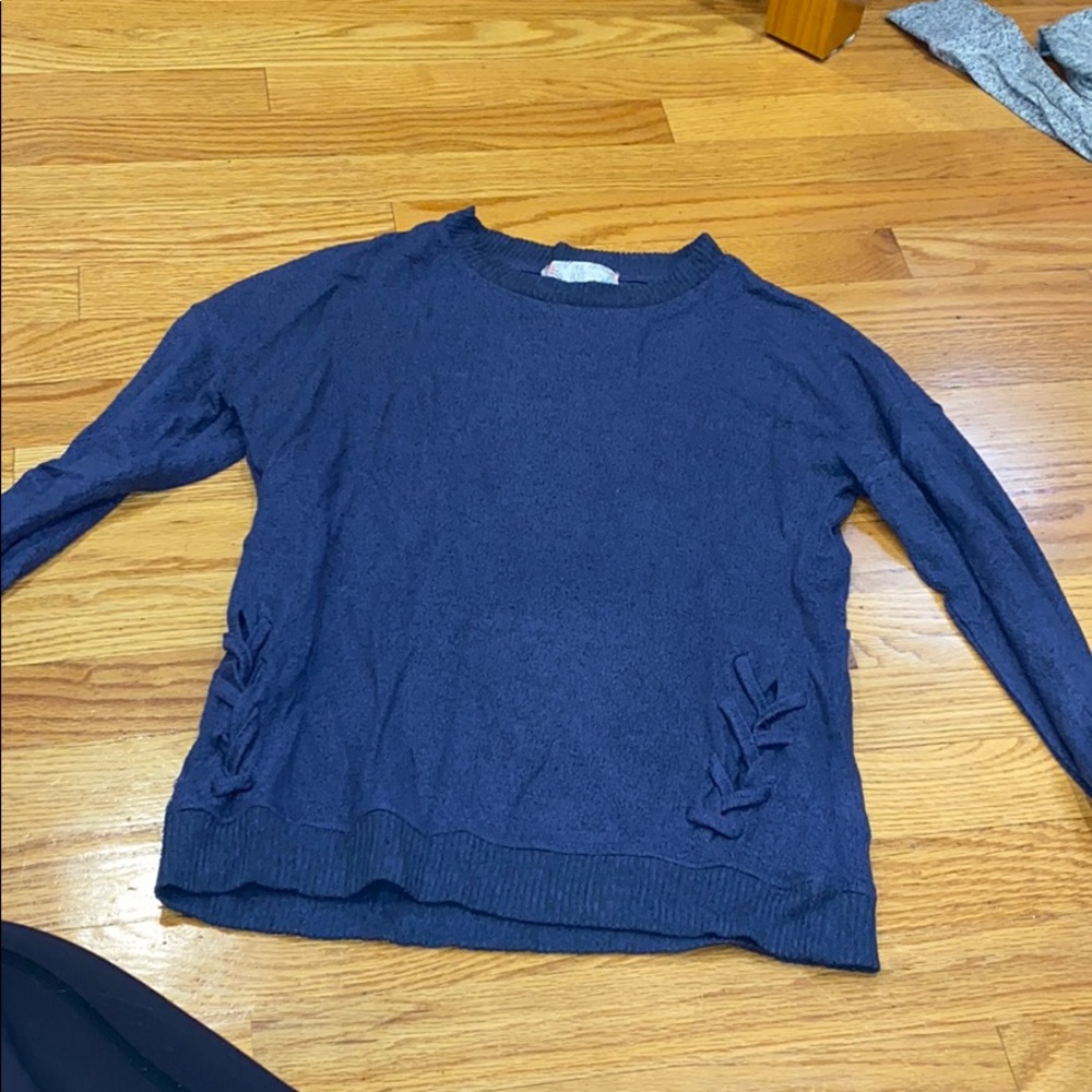 blue long sleeve